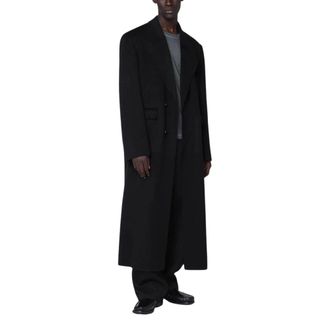 Séfr Single-Breasted Coats, male, Black, Size: M Tetsu Coat