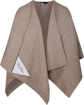 Max Mara Jassen, Dames, Grijs, ONE Size, Stijlvolle Sjaals Collectie