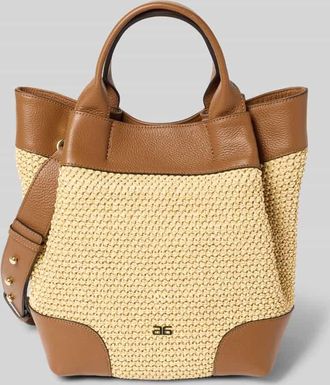 Abro Abro Handtasche in Flecht-Optik in Beige, Gr&ouml;&szlig;e 1