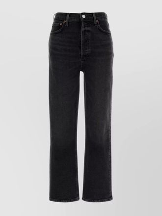 A Gold E stretch denim straight-leg jeans