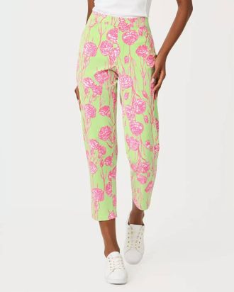 Lilly Pulitzer Upf 50+ Luxletic Estero Pant In Pistachio Macaron Alina Golf