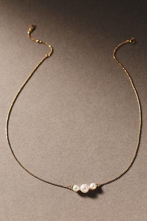 Nadri Bianca Tri-Pearl Necklace