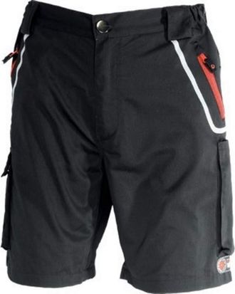 IXS Las Vegas Shorts Mens Work Short Cargo Utility Black Red J&S (38)