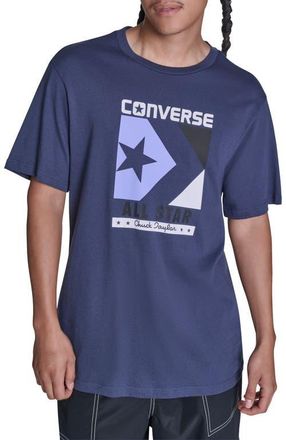 Converse Timeless Boxed Chevron T-Shirt in Converse Navy at Nordstrom, Size X-Large