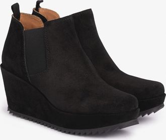 Pedro Garcia Wedge bootie in black suede| Feike | Autumm - Winter 25 | PEDRO GARCIA