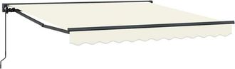 vidaXL Toldo Retr&aacute;ctil Manual Crema 300x250 Cm Tela Vidaxl