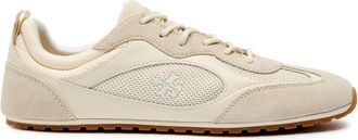 Tory Burch Field Panelled Suede Sneakers - Cream - 36 (IT36/ UK3)