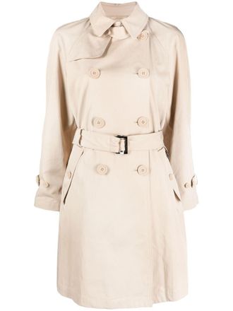 Emporio Armani Trenchcoat met ceintuur - Beige