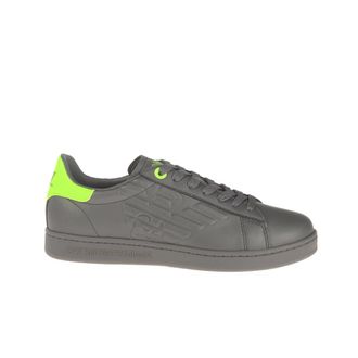 Emporio Armani Logo Rialzato Sneaker - Heren - Sneakers - Grijs - 41 EU - Leer - Schoenen