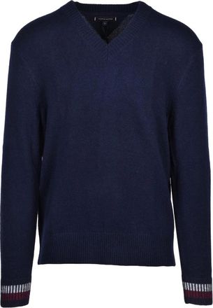 Tommy Hilfiger Truien & Vesten, Heren, Blauw, M, Wol, Pullover Girocollo