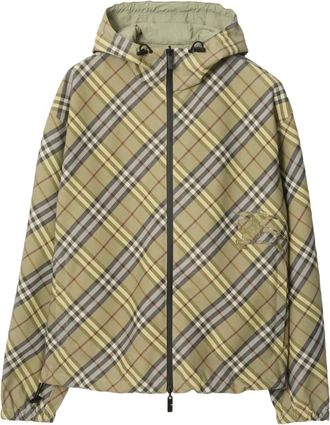 Burberry Geruit jack - Groen
