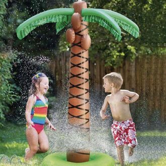 OEM Aspersor Inflable Con Forma De Palmera De 61 Pulgadas - Aspersor De Agua Para Ni&ntilde;os - Actividad Para La Playa Y El Jard&iacute;n - F&aacute;cil De Usar En Verano -c