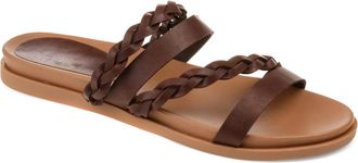 Journee Collection Women & apos;s Colette Medium and Wide Width Flat Sandals