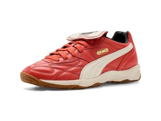 Puma King Indoor Shoes Mens Shoes Red Fire/Frosted Ivory : 11.5 D - Medium, Leather