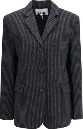 Ganni Ganni Wool Oves Aries Womens Blazer