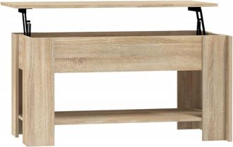 vidaXL Vidaxl - Coffee Table Sonoma Oak 101x49x52 cm Engineered Wood