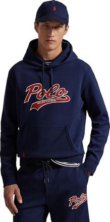 Polo Ralph Lauren Double-Knit Full-Zip Hoodie Mens Sweatshirt Cruise Navy : SM, Cotton/Elastane