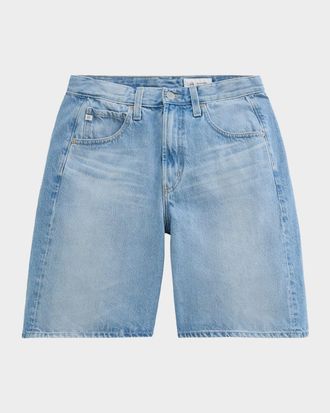 AG - Adriano Goldschmied Hattie Wide-Leg Rigid Denim Shorts
