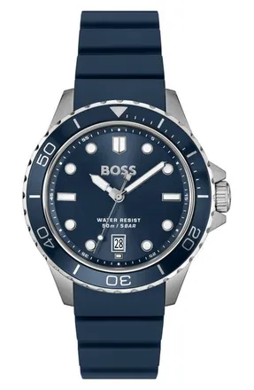 BOSS Troper Sport Watch, 42mm in Blue at Nordstrom