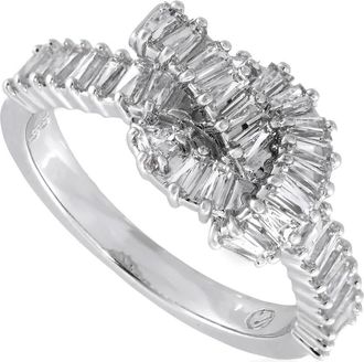 Swarovski Matrix Baguette Cut Knot Ring, Size 55 (US 6.75)