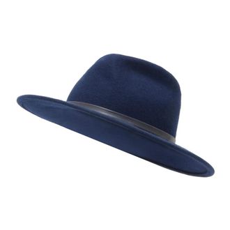 Coccinelle Elise Fedora - Dames - Hoeden - Blauw - M - Wol - Accessoires