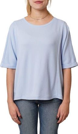 Cyrus Crewneck Elbow Sleeve Waffle Knit Top in Sky Blue at Nordstrom Rack, Size X-Large