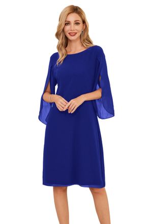 GRACE KARIN Business-Kleid Damen – A-Linie, 3/4-Ärmel, Rundhals | Elegant Für Büro & Anlässe