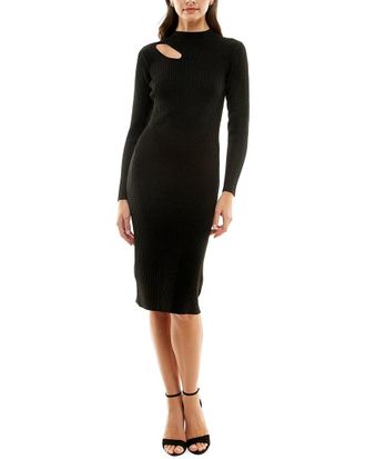 Nicole Miller Metallic Sweaterdress