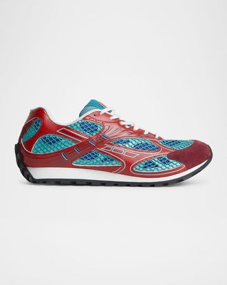 Bottega Veneta Orbit Metallic Net Runner Sneakers