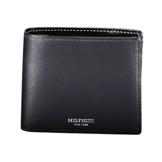 Tommy Hilfiger Wallets & Cardholders, male, Blue, Size: ONE SIZE Blue Leather Wallet