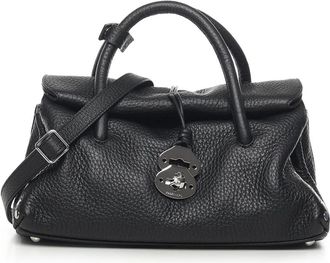 Zanellato Dotta Centauro - Dames - Handtassen - Zwart - ONE Size - Leer - Tassen