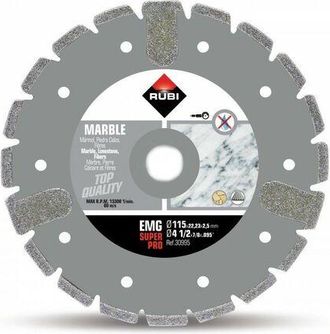 Rubi 30995 Emg-115 Superpro Disco Diamante M&aacute;rmol Electrodepositado - Ref: 30995