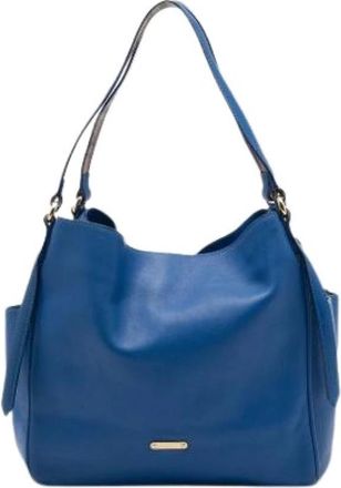 Burberry Pre-owned Canterbury Tote - Dames - Vintage Schoudertas - Blauw - ONE Size - Leer - Vintage