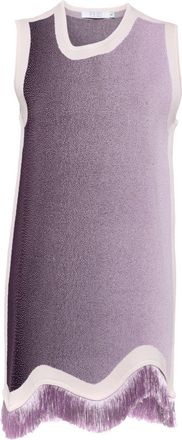 Ph5 Daisy gradient-print fringed dress - women - Spandex/Elastane/Recycled Viscose/Recycled Rayon/Polyester - L - Purple