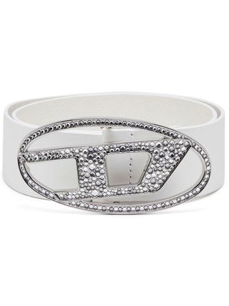 Diesel Cintura 1DR con fibbia logo - Bianco
