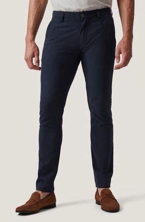 34 Heritage Verona Seersucker Slim Straight Leg Chinos in Night Seersucker Kona at Nordstrom, Size 36 X 32