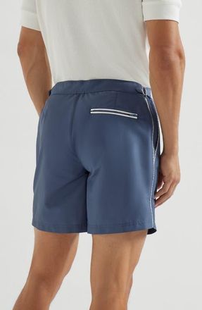 Brunello Cucinelli Nylon swim shorts in Denim at Nordstrom, Size Xxx-Large Eu