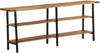 vidaXL Mesa Consola De Madera Maciza De Mango 180x35x70 Cm Vidaxl