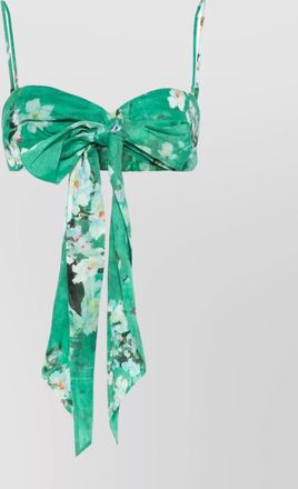 Zimmermann linen floral-print bralette