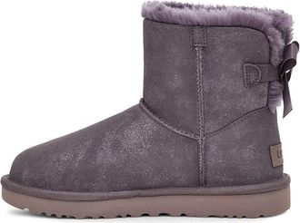 UGG (WMNS) UGG Mini Bailey Bow II Shimmer Fleece Lined Purple 1112533-NHT