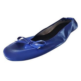 Generic Sexy House Slippers for Women Shoes Portable Foldable Shoes Women Slipper Womens slipper (Blue, 9.5)