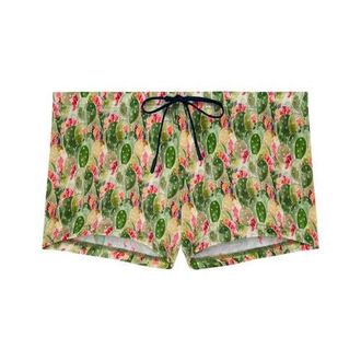 HOM Taormina Swim Shorts in Green Print at Nordstrom, Size Xx-Large