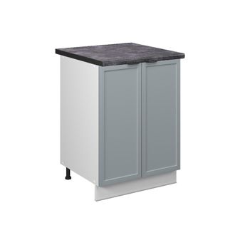 Vicco Mueble Bajo De Cocina Fame-line, Azul Claro-gris, 60 Cm, Et Antracita
