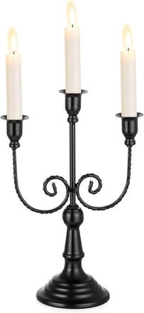 OEM Candelabro Vintage De 3 Brazos De 29,5 Cm - Decoraci&oacute;n Elegante Para Halloween Y Uso Diario