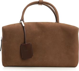 Max Mara Large Nubuck Leather Satchel Bag