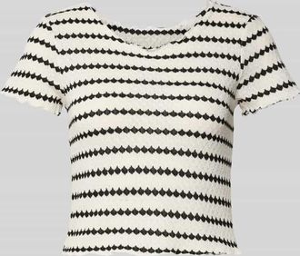 Only Slim Fit Crop Top mit mit Baumwoll-Anteil Modell EVA LIFE in Ecru, Gr&ouml;&szlig;e XL