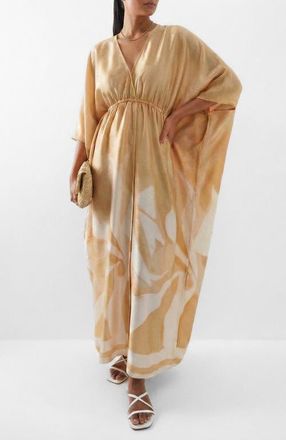 Diarrablu Rocio Naim Caftan Dress in Rocio Yellow at Nordstrom, Size 3X-Large