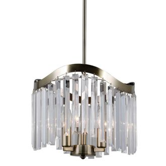Netlighting Stylized Hanging Pendant Antique Bronze 3 Light E14 in Brown