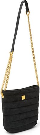 Think Royln Womens Dream Stash Handbag In Black Suede