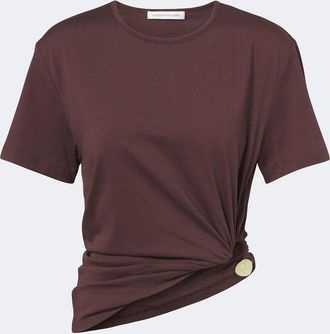 CHRISTOPHER ESBER T-shirt Bree Quartz in jersey di cotone